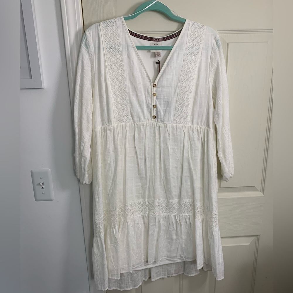 NWT | white cotton dress